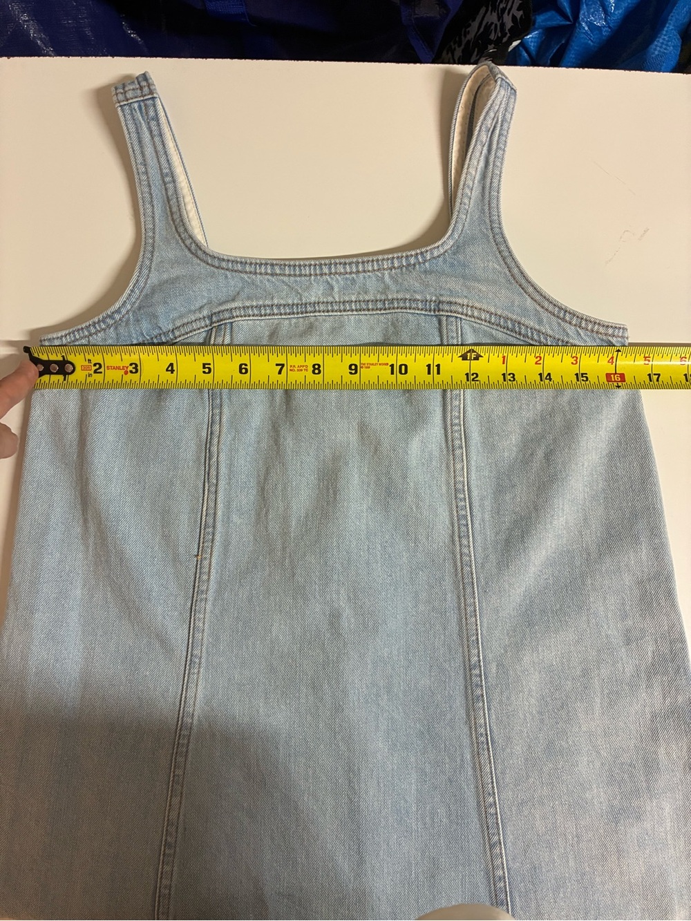 Madewell A-Line Sleeveless Mini Dress in Light Chambray S - Picture 9 of 9